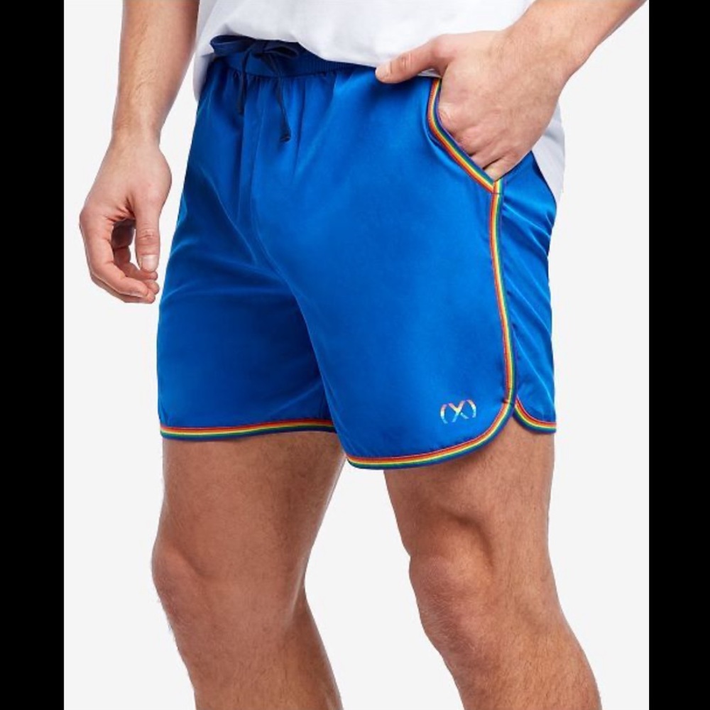 2xist Men’s Rainbow Pride Jogger Shorts Size M